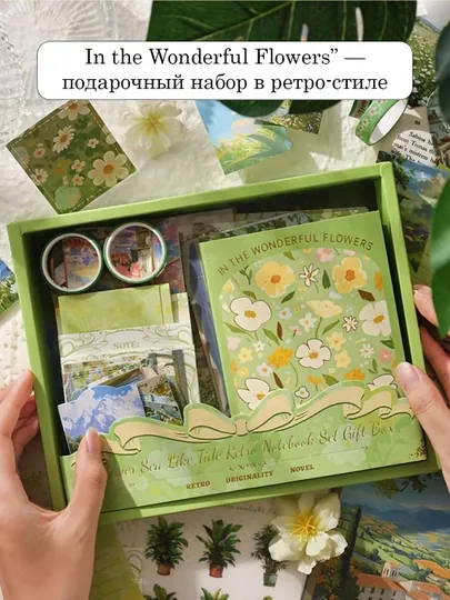 Подарочный набор для скрапбукинга, картины, винтажная бумага