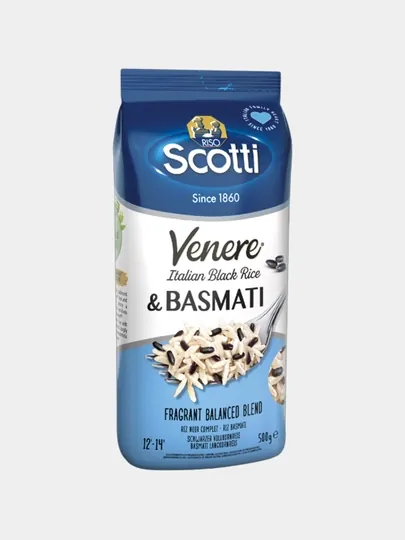 Смесь риса RISO SCOTTI Basmati 80% и Venere 20%, 500 г