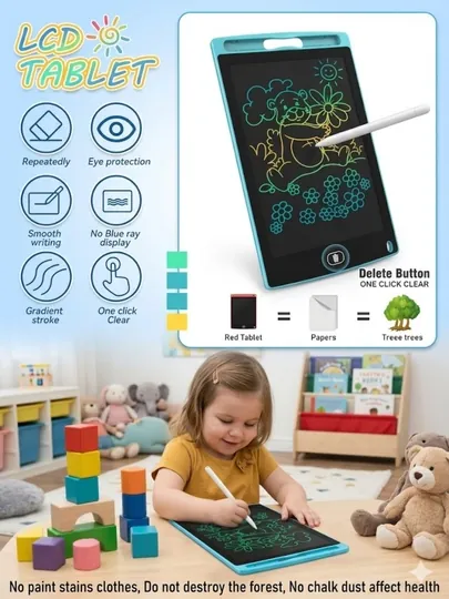 Детский планшет для рисования LCD Writing Tablet 8.5", электронная доска для заметок