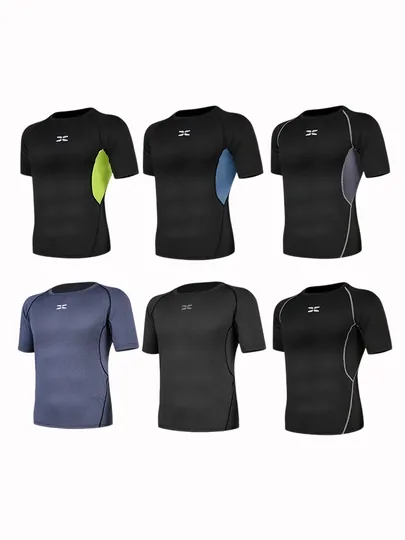 Спортивная футболка, компрессионная, обтягивающая, rashguard