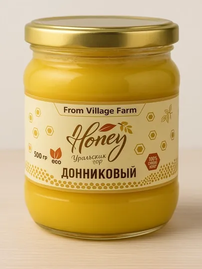 Мёд Донниковый, натуральный Башкирский, 500 гр, "Мингазова А.Р."