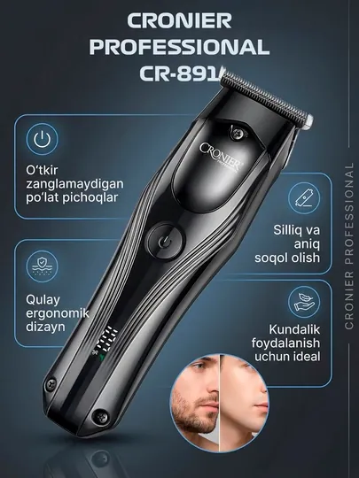 Электробритва, портативная электрическая бритва CRONIER CR-891