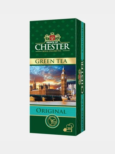 Чай зеленый Prince of Chester Green Tea, 25 шт