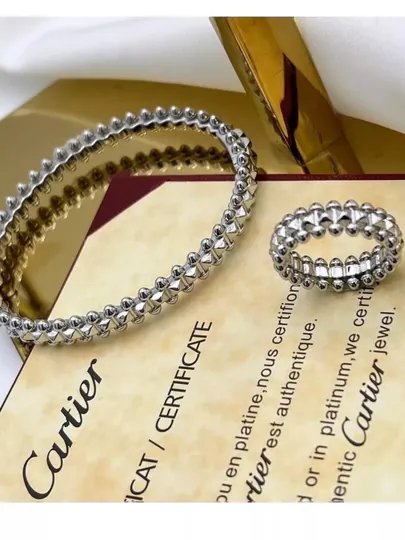 Браслет и кольцо Xuping Cartier Clash — AJ1995-BILAKUZUKLAR-ГОРЧИЧ-17