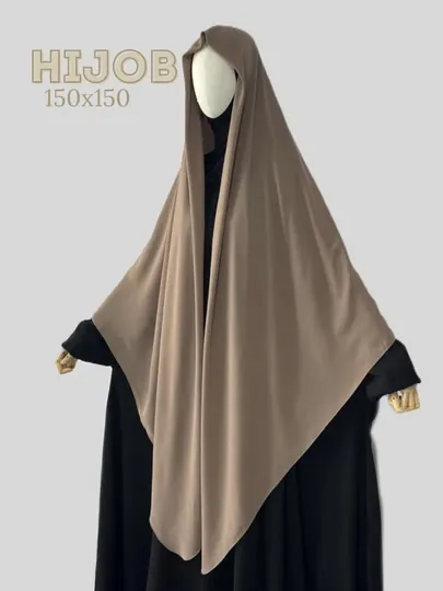 Платок женский на голову, хиджаб, 150х150, шифон