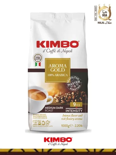 Кофе зерновой, Kimbo Aroma Gold, 100% Arabica, 1 кг