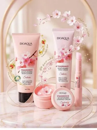 Набор BIOAQUA Sakura для увлажнения кожи, 4 средств