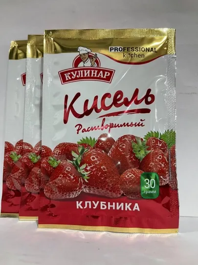 Кисель порошок Кулинар, клубника, саше, 30 г