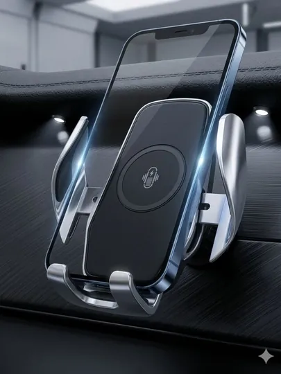 Автомобильный держатель с беспроводной зарядкой 15W Smart Sensor