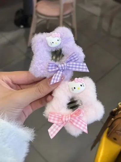Заколка для волос в стиле Hello Kitty