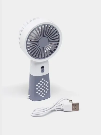 Вентилятор мини, портативный, ручной, компактный, USB зарядка, детский мини-фен — DELA-VINTIL-СИНИЙ