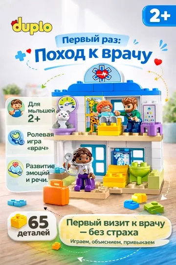 Конструктор LEGO DUPLO Поход к врачу 10449