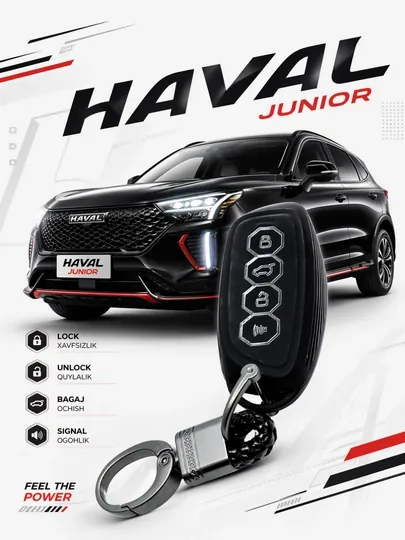 Чехол для ключа Haval Junior защитный корпус для пульта — AUTOH-HAVALJUNIORPULTCHEX-ЧЕРН