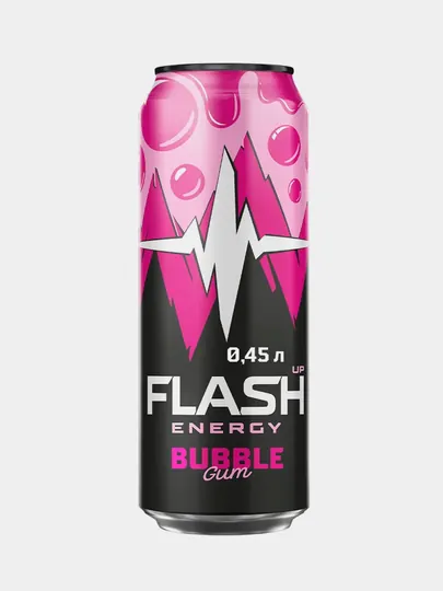 Энергетический напиток Flesh Up Energy, Бабл-Гам, 450 мл, 24 шт