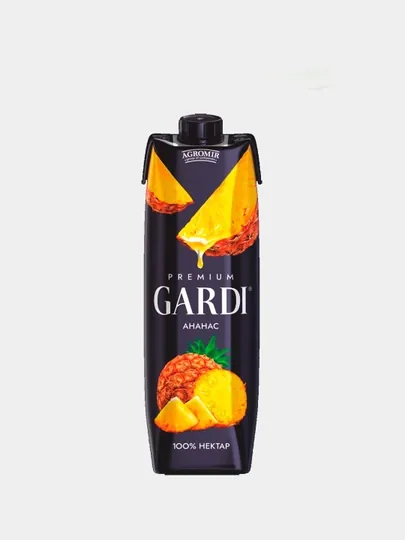 Нектар ананасовый с добавлением яблока и винограда GARDI 1 л , Tetra Aseptic