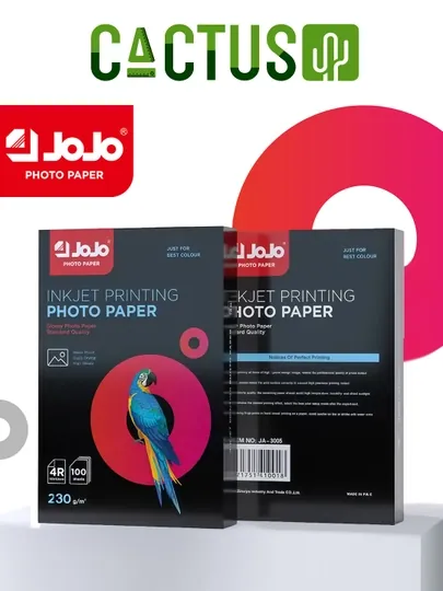 Фотобумага 10*15 Глянцевая, 230г/м 4R Jojo, для цветной струйной печати, 100 штук