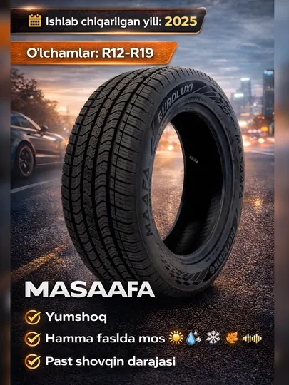 Шины MASAAFA, 2025, всесезонные, автомобильные баллоны