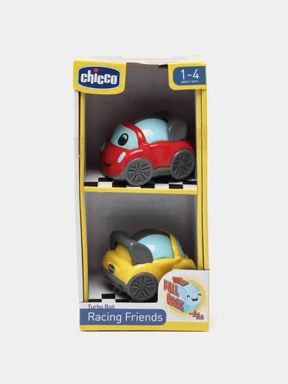 Набор машинок, Chicco Racing Friends, 12м+