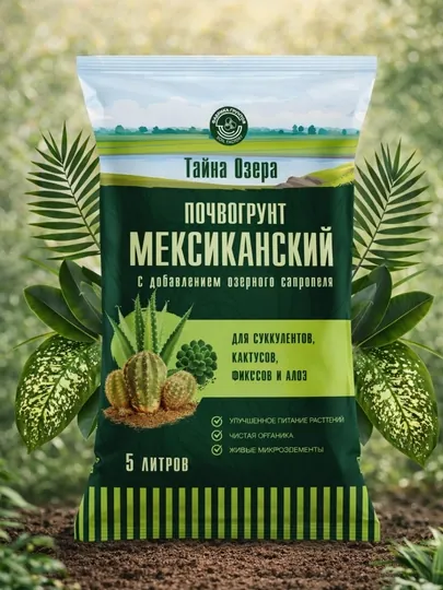 Почвогрунт «Тайна Озера» Мексиканский, 5 литров