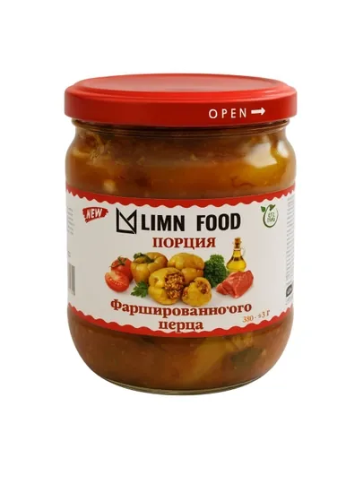 LIMN FOOD консервированная "Порция фаршированного перца", 380 г