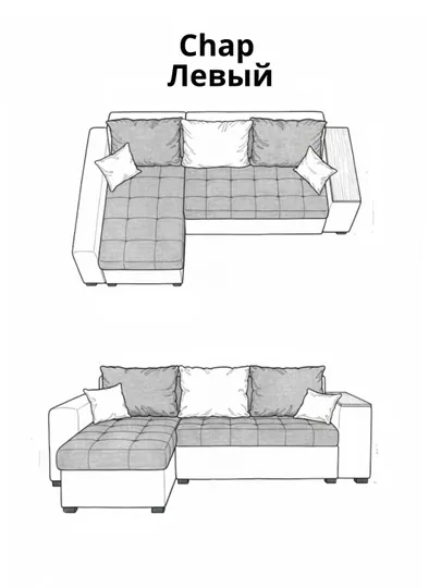 Угловой диван с механизмом «Дельфин» — Стиль, Комфорт и Практичность в одном решении — ARTUR-УГЛОВОЙДИВАН1-БЕЖЕВ-Правый-310х150