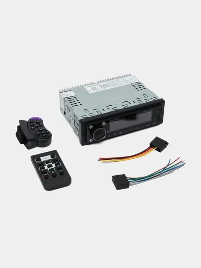 Магнитола Kenwood, USB, Bluetooth, FM, AUX, 2 пульта ДУ — AVZIYO-KENWOODMAFON-КРАСН