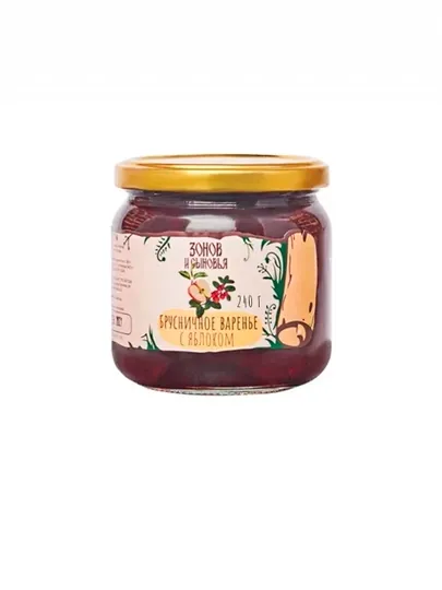 Брусничное варенье с яблоком "Зонов и сыновья", 240 г