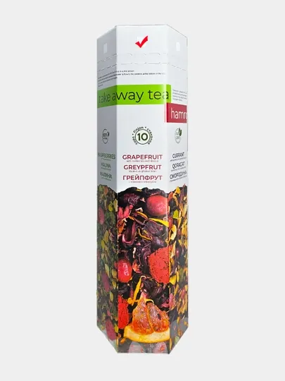 Напиток чайный Чай с собой, Грейпфрут, сухой в стакане, 10 шт