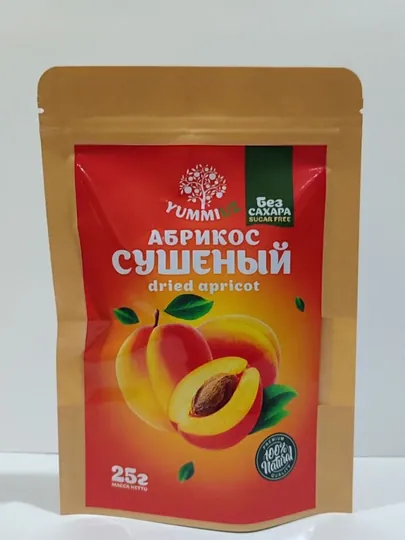 Абрикос сушеный, без косточек, без сахара
