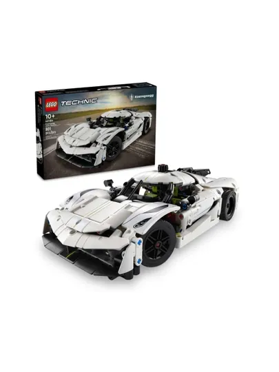LEGO Белый гиперкар Koenigsegg Jesko Absolut White Technic 42184, деталей 801 шт