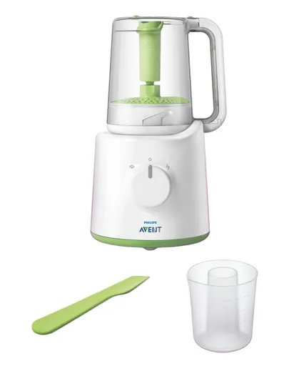 Philips Avent SCF870/22, пароварка-блендер 2-в-1, 0.45 л, 400 Вт, белый