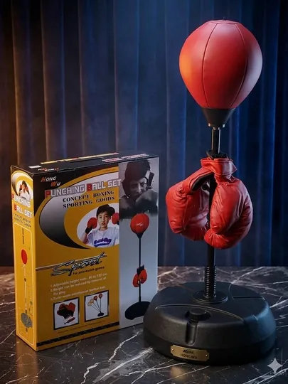 Боксерский тренажер для реакции с перчатками (Punching Ball Set)