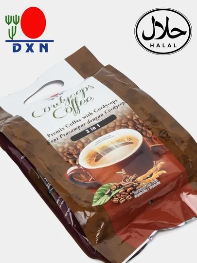 Кофе с кордицепсом 3 в 1 DXN