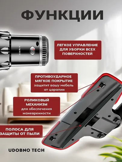 Вертикальный пылесос Sokany 2-в-1, проводной, ручной, для дома, мебели и авто