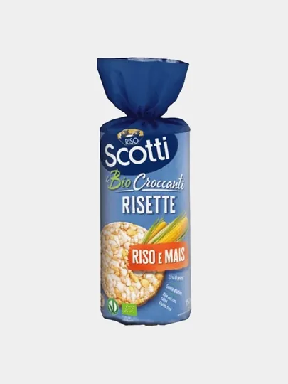 Галетки рисовые и кукурузные RISO SCOTTI безглютеновые, 150 г — ДИЛДАХ-UN9