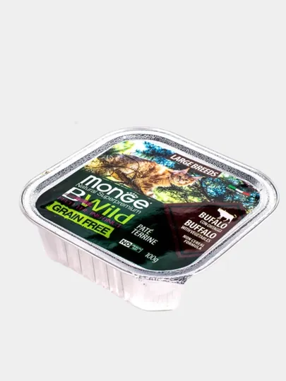 Bwild ламистер для кошек, буйвол с овощами, 100 г, по 3 штуки