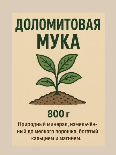 Доломитовая мука фасованная, 800 г