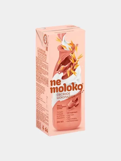 «Nemoloko» коктейль на овсяной основе с добавлением какао, 0,2 л