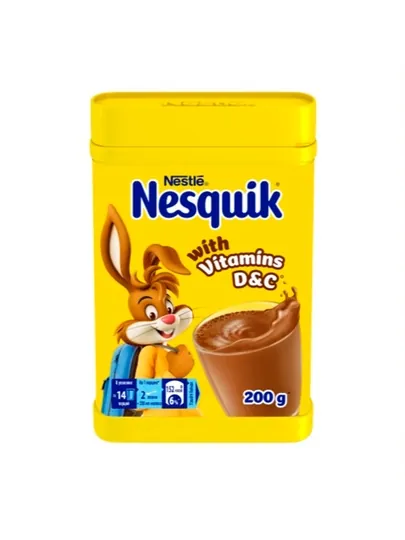 Какао - напиток быстрорастворимый Nesquik, обогащенный, банка, 200 г