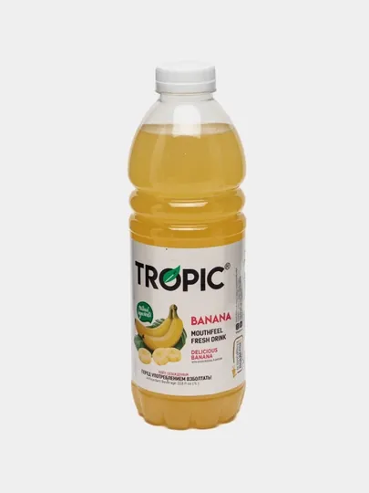 Безалкогольный негазированный напиток Tropic, со вкусом банана, 1 л