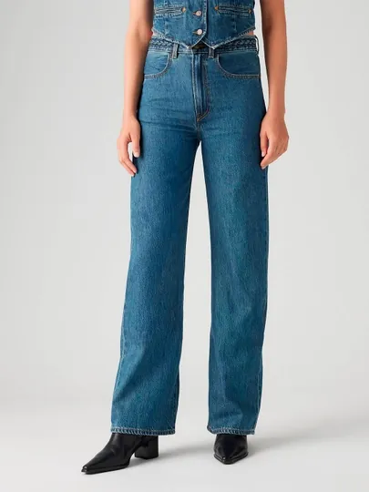 Джинсы женские Levi's RIBCAGE WL BRAIDED BIG YIKES