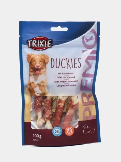 Лакомство для собак TRIXIE Premio Duckies, 100 г