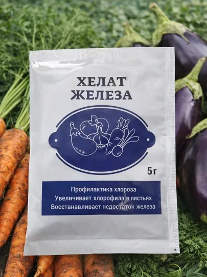 Хелат железа, 5 г — средство для профилактики и устранения хлороза растений