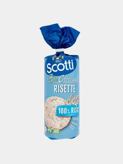 Галетки рисовые RISO SCOTTI 100% риса безглютеновые, 150 г