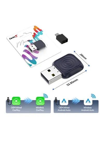 Carlinkit MINI ULTRA Беспроводной Carplay и Android Auto, 2 в 1