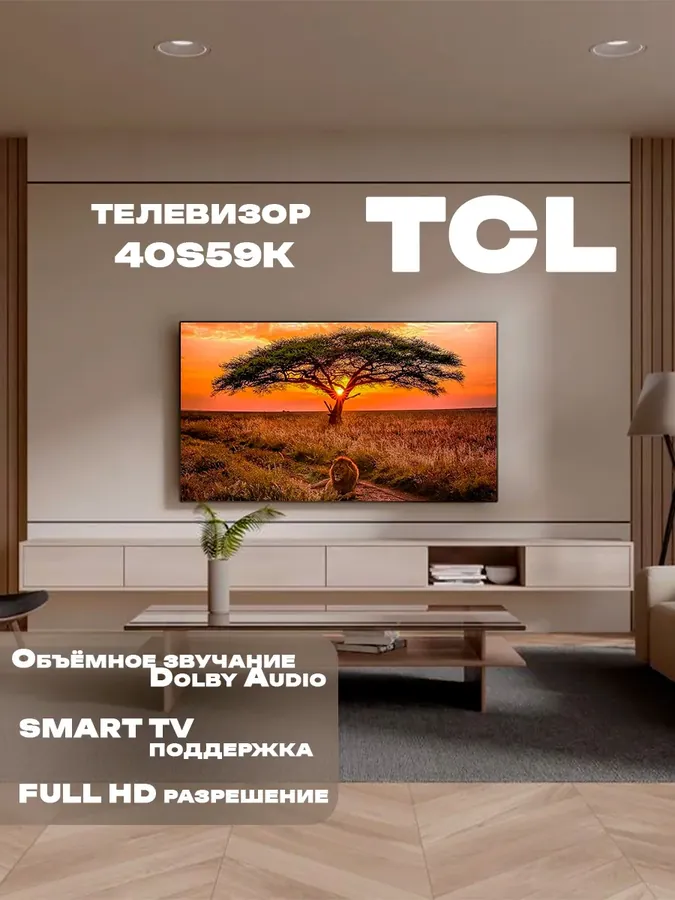40" QLED Full HD, Телевизор 40S59K