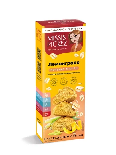 Missis pickez Печенье-мюсли «Лемонграсс»
