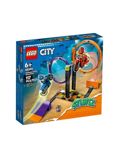 Конструктор LEGO City Каскадёрское испытание с вращением 60360, 117 деталей