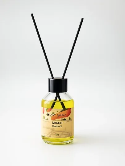 Домашний ароматизатор FANNY AROMA Mango, 100 мл – диффузор с палочками