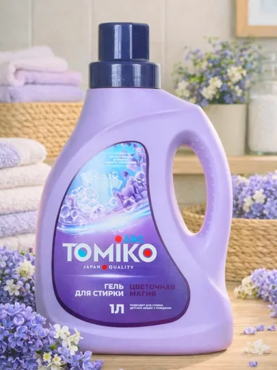 Гель для стирки Tomiko Цветочная магия, 1 литр